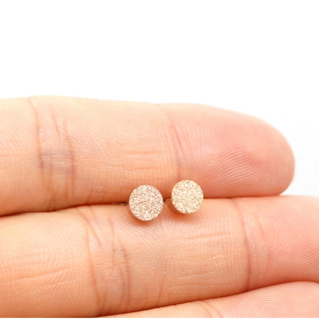 Stainless Steal 18k Rose Gold Plated Earrings